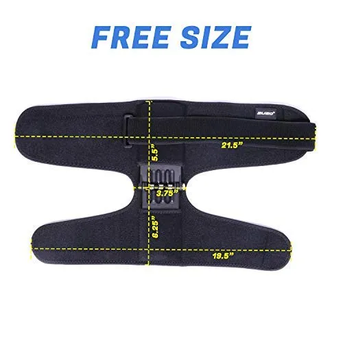 2U2O(2 Pcs) Knee Protection Booster, Joint Support Spring Knee Stabilizer Pad, Power Lift Knee Brace for weak Legs Old Cold Leg Sports Training Squat