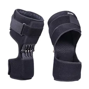 2U2O(2 Pcs) Knee Protection Booster, Joint Support Spring Knee Stabilizer Pad, Power Lift Knee Brace for weak Legs Old Cold Leg Sports Training Squat