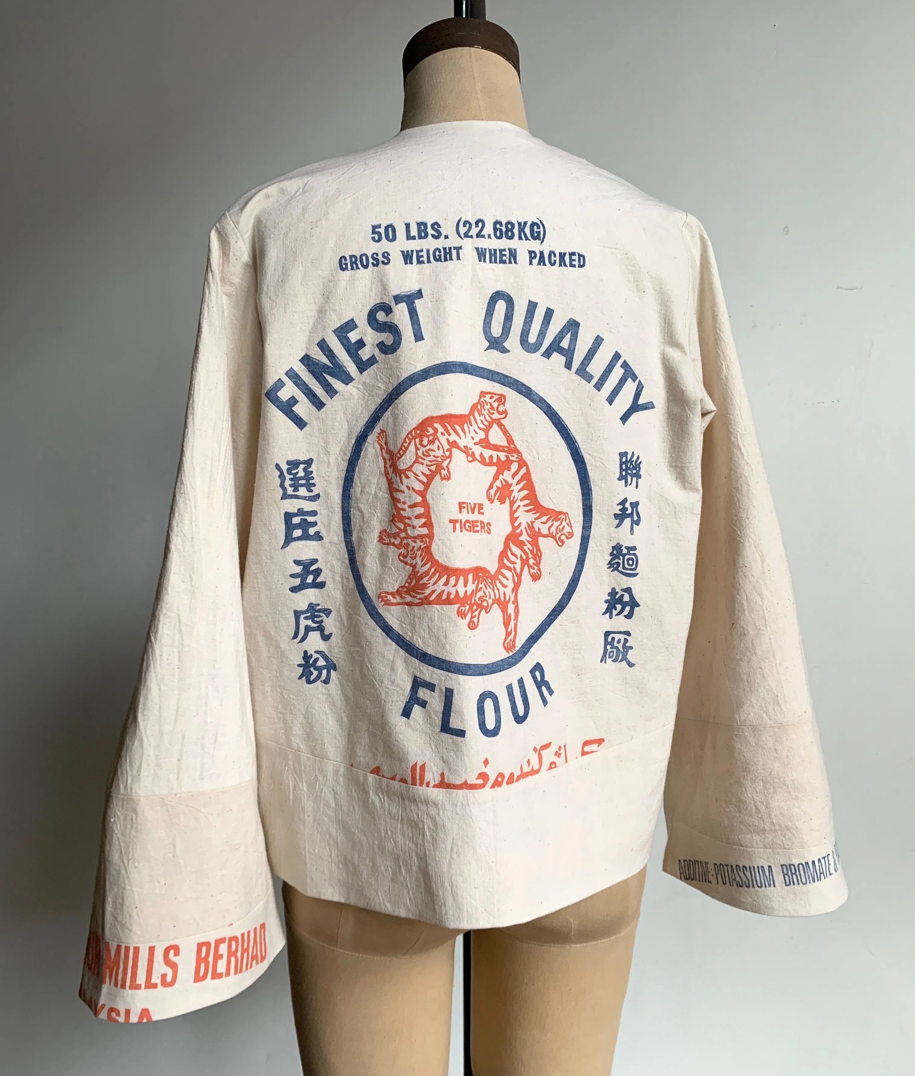5 Tigers Cropped Flour Sack Jacket
