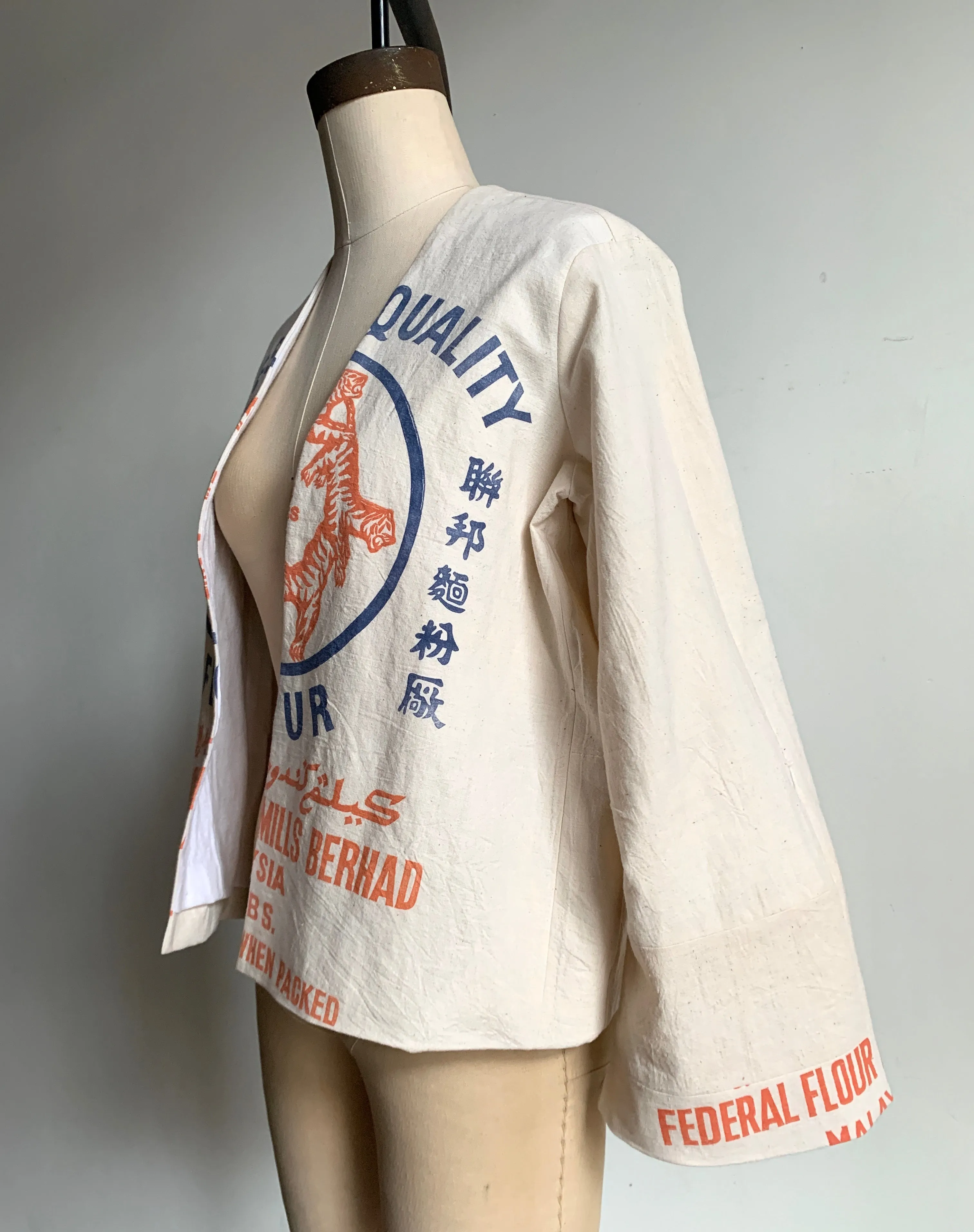 5 Tigers Cropped Flour Sack Jacket