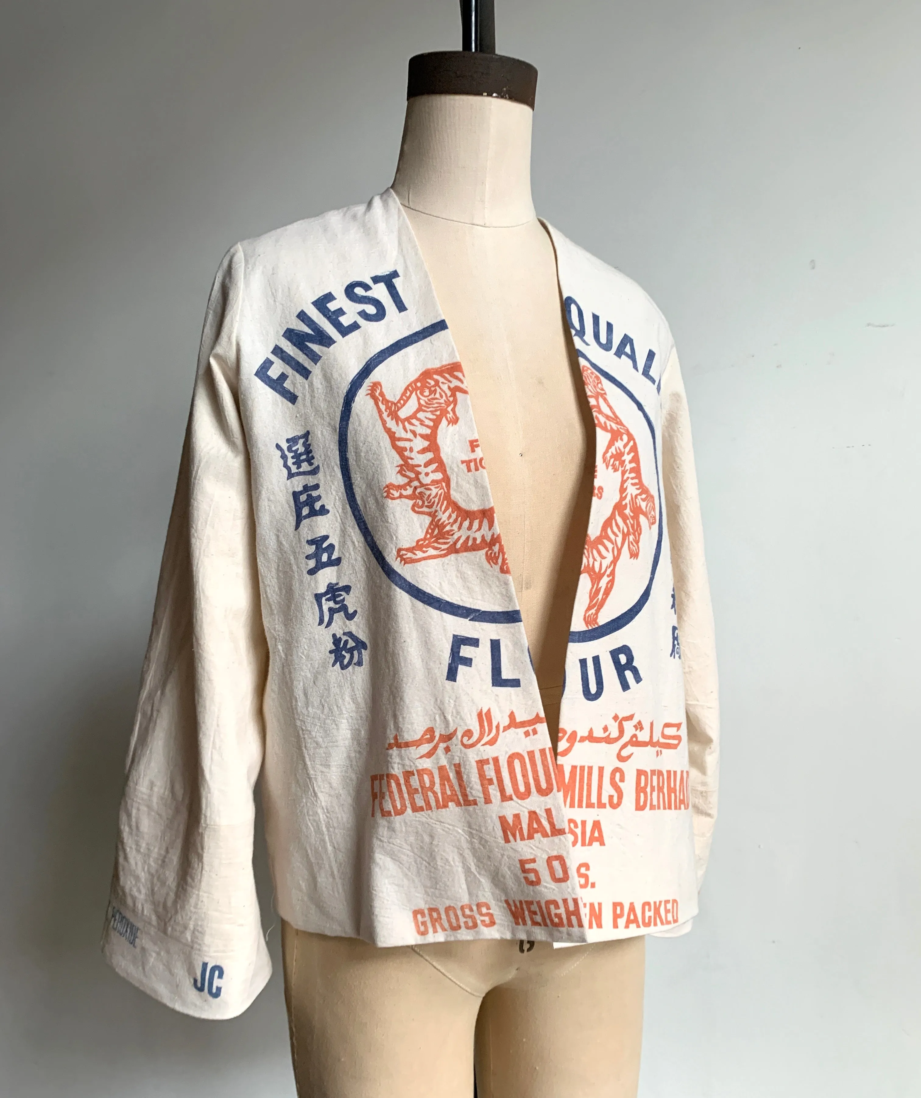 5 Tigers Cropped Flour Sack Jacket
