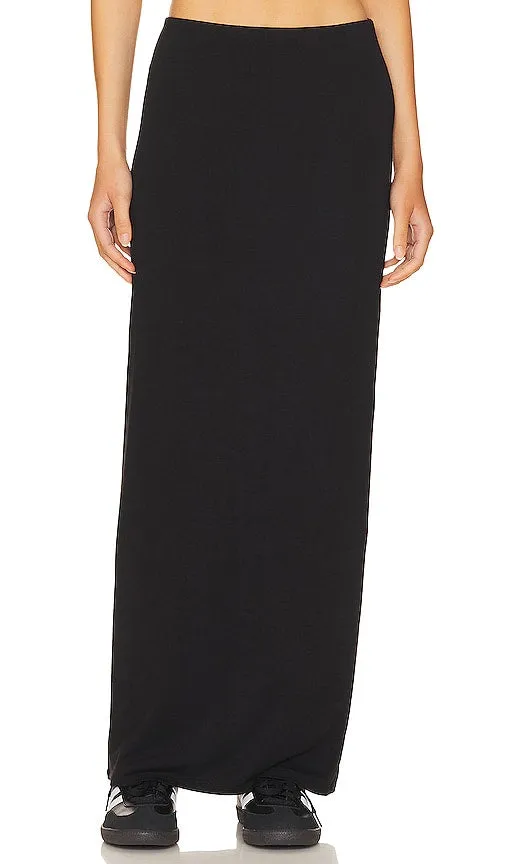 AFRM X Revolve Essential Farah Maxi Skirt in Black