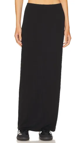 AFRM X Revolve Essential Farah Maxi Skirt in Black