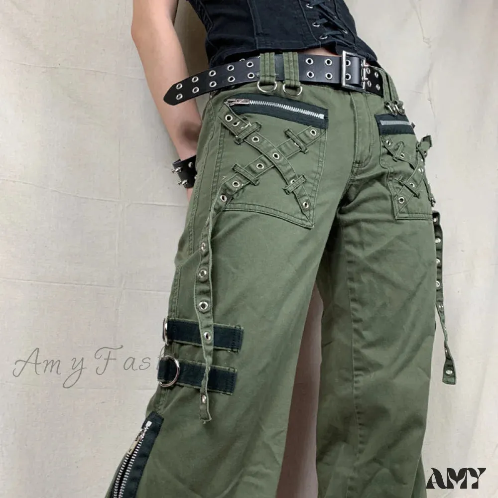 Amy Fashion - Gothic Punk Baggy Vintage Trousers