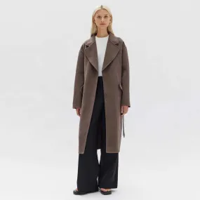 Assembly Label Sadie Single Breasted Coat - Cocoa Marle