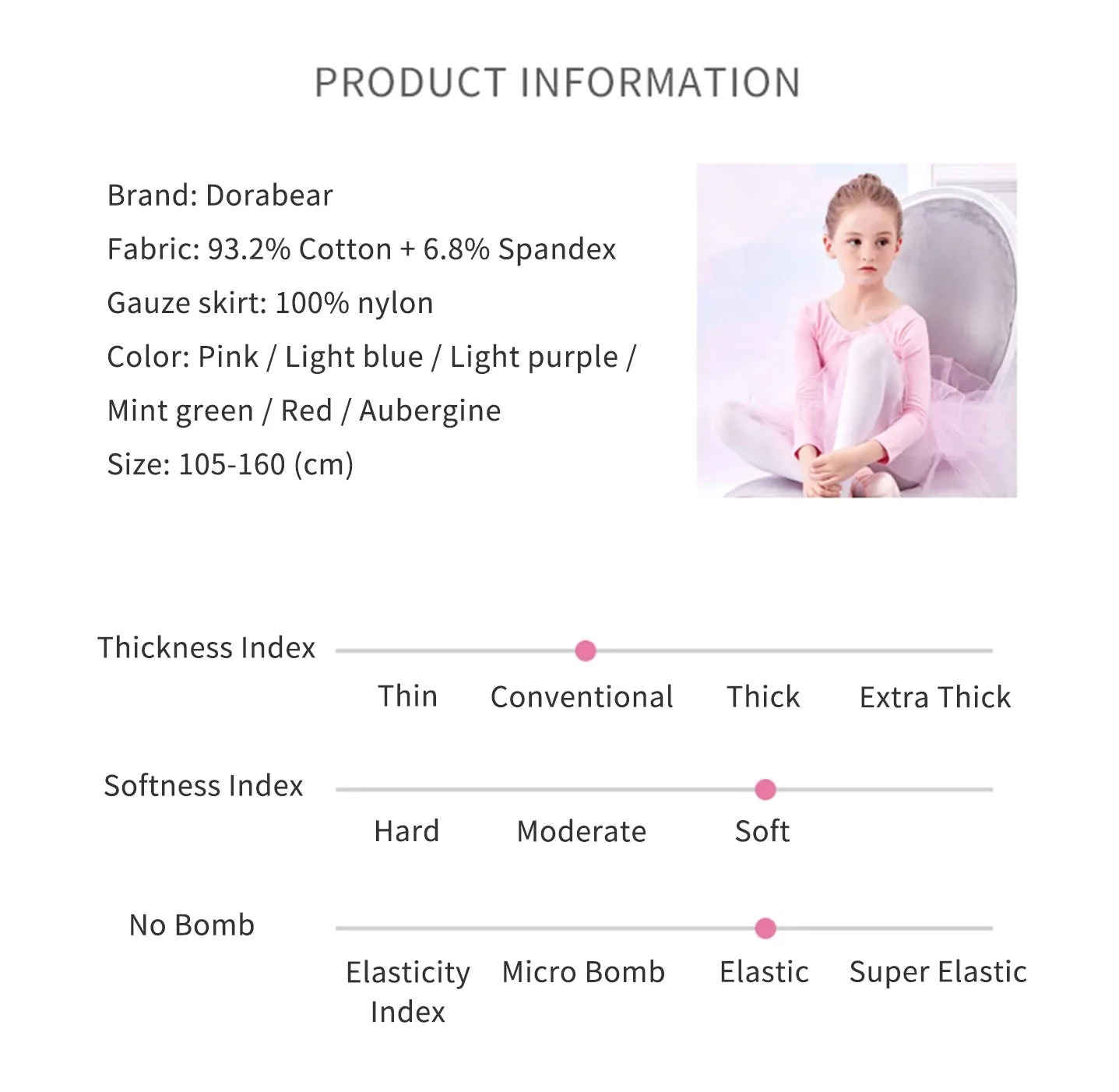 Ballet Tull Skirt Long-sleeved Dance Dress Training Clothes