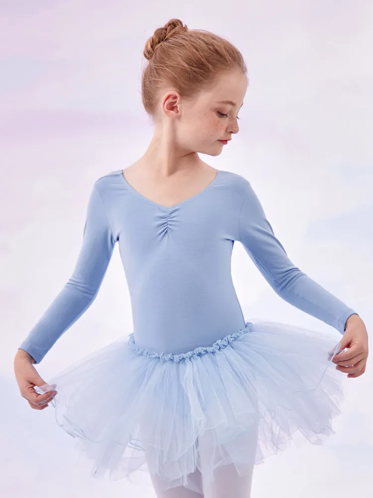 Ballet Tull Skirt Long-sleeved Dance Dress Training Clothes
