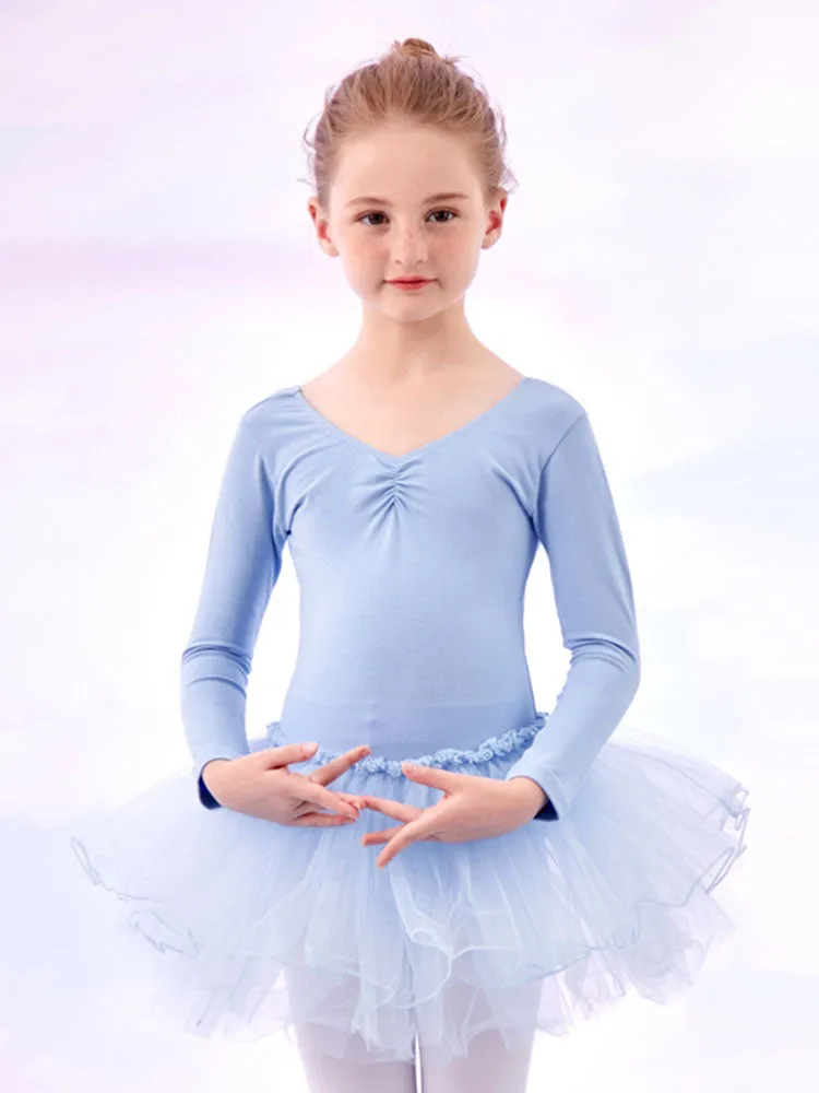 Ballet Tull Skirt Long-sleeved Dance Dress Training Clothes