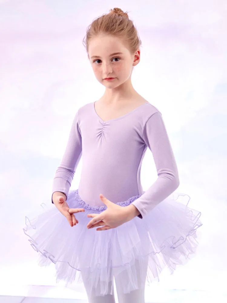 Ballet Tull Skirt Long-sleeved Dance Dress Training Clothes