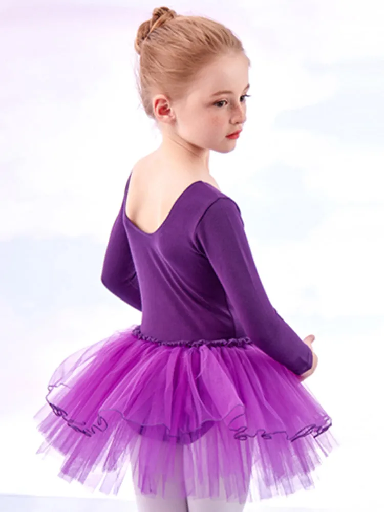 Ballet Tull Skirt Long-sleeved Dance Dress Training Clothes