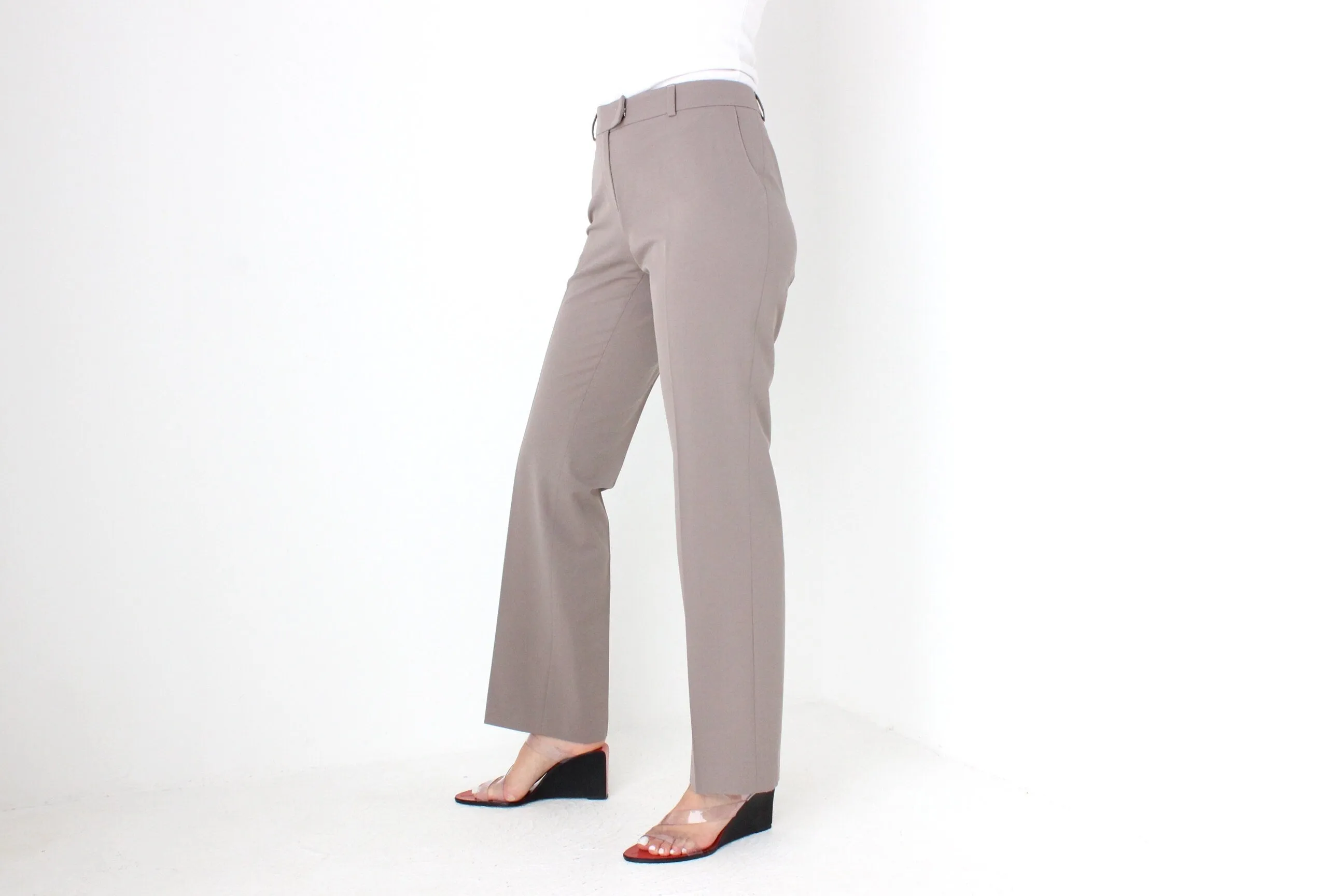 BALLETCORE Y2K WOLFORD Wool Blend Bootcut Trousers