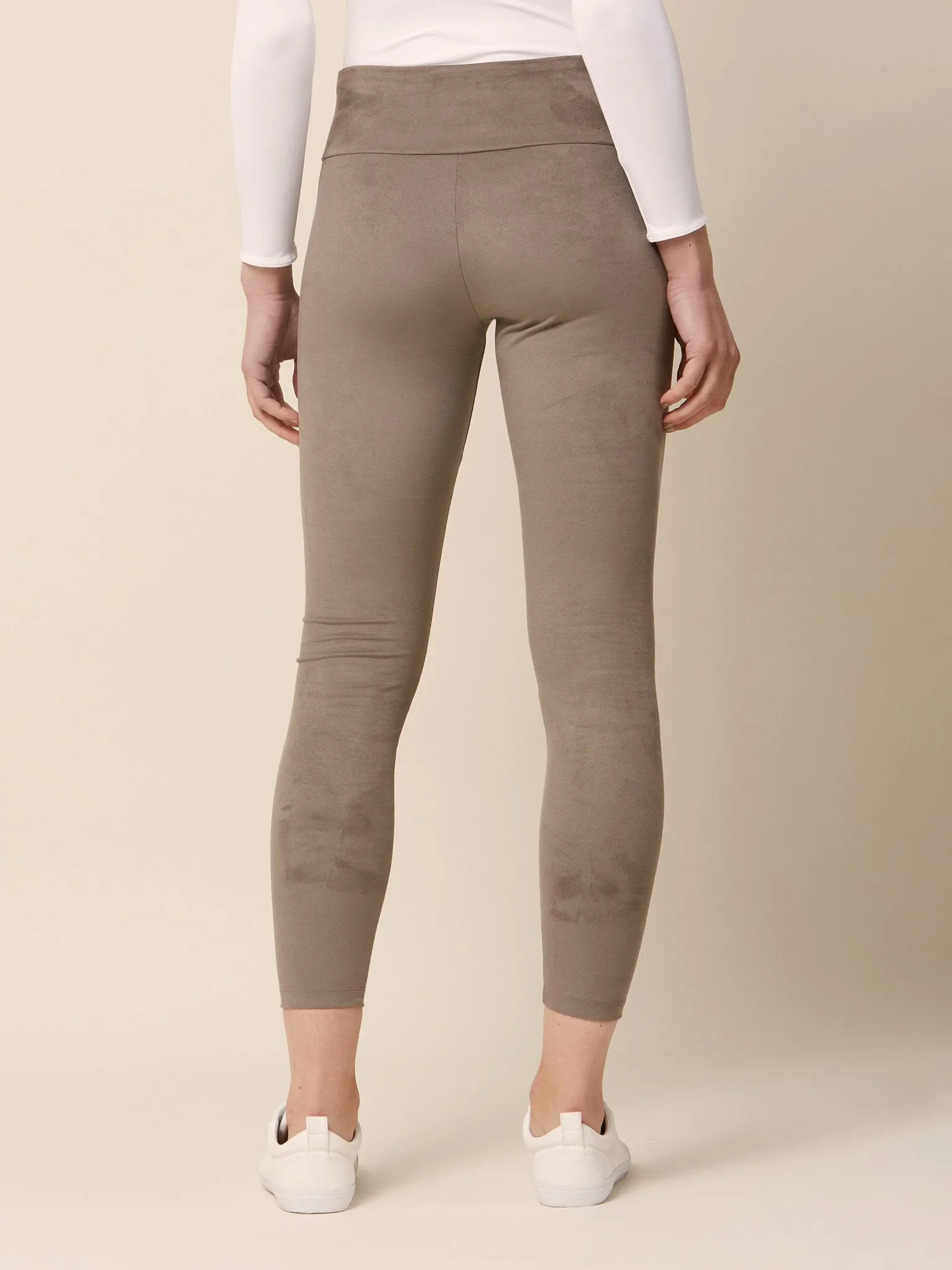 Belle Taupe Suede Legging
