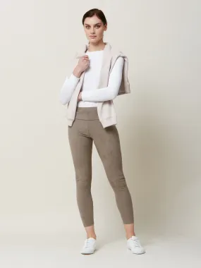 Belle Taupe Suede Legging