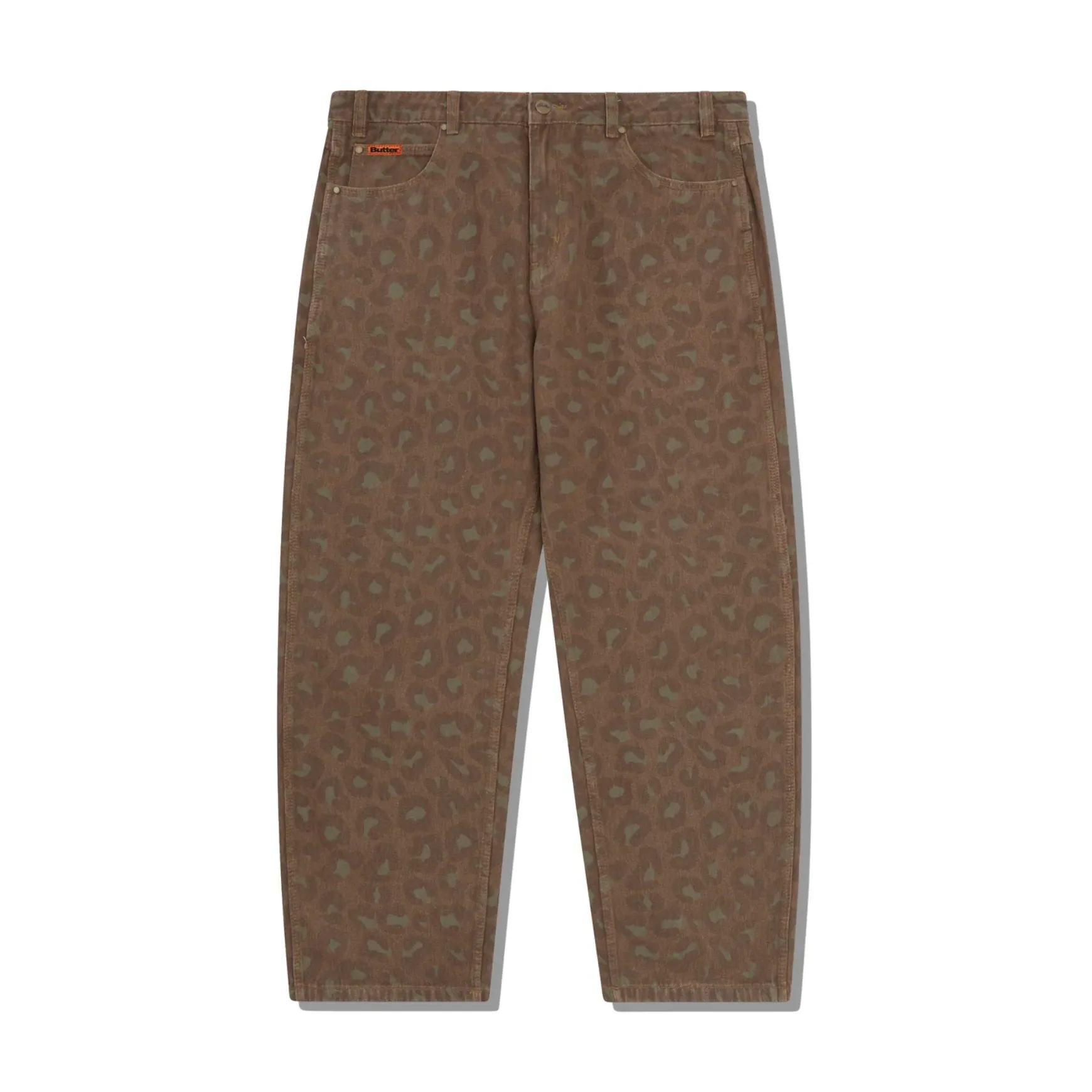 BUTTER GOODS LEOPARD DENIM JEANS RUST