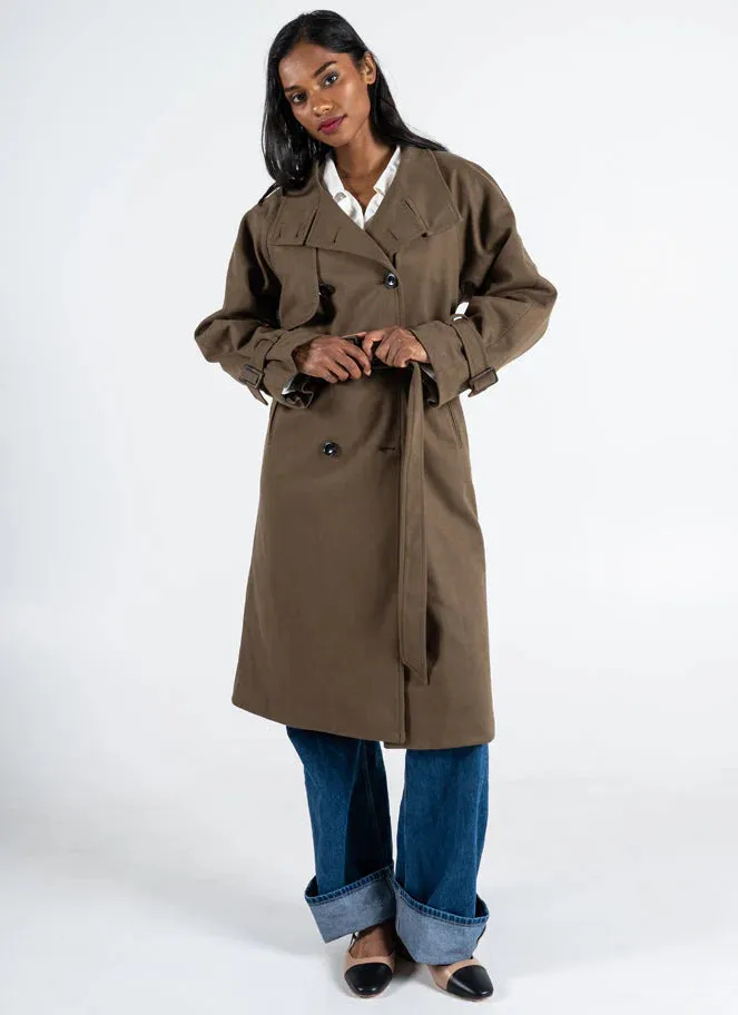 Cest Moi | Double Breasted Trench Coat