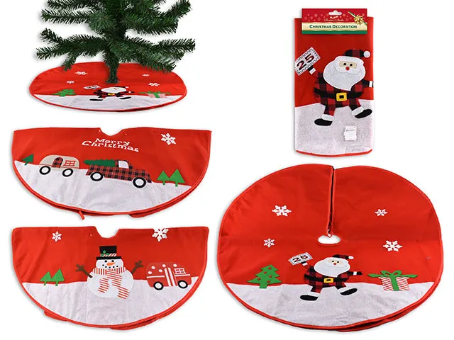Christmas Felt Layered Tree Skirt