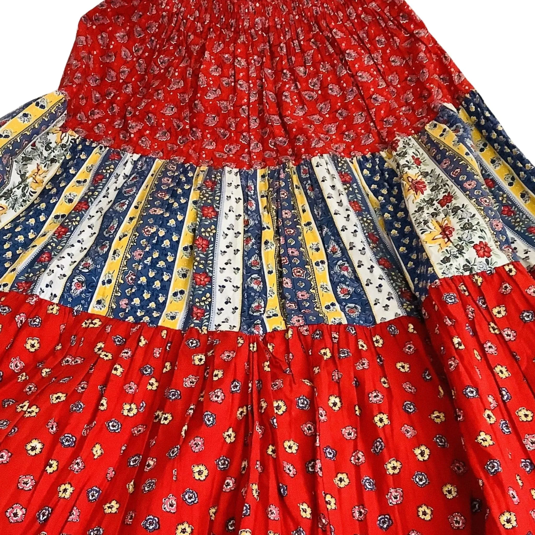 Cotton Calico Maxi Skirt