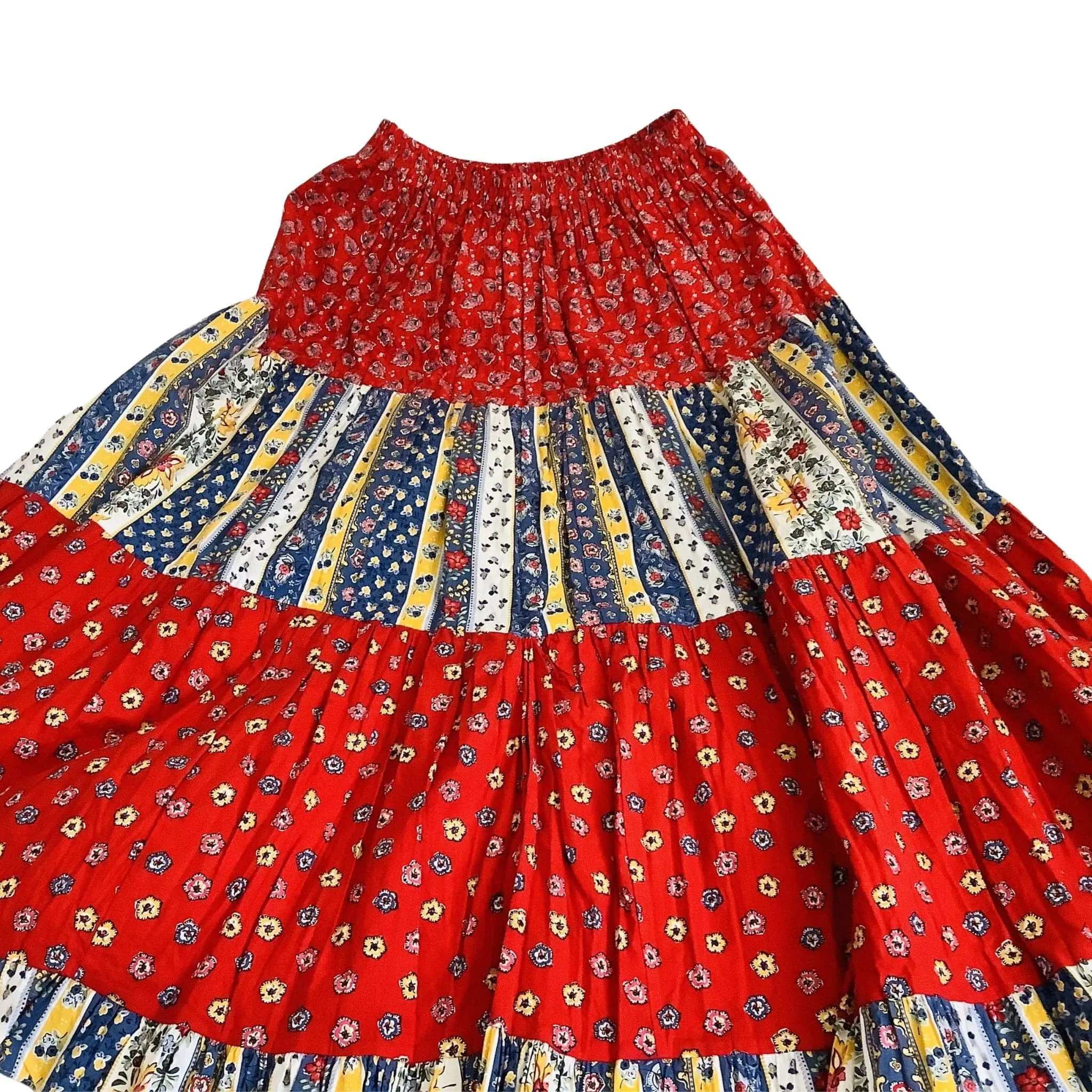 Cotton Calico Maxi Skirt