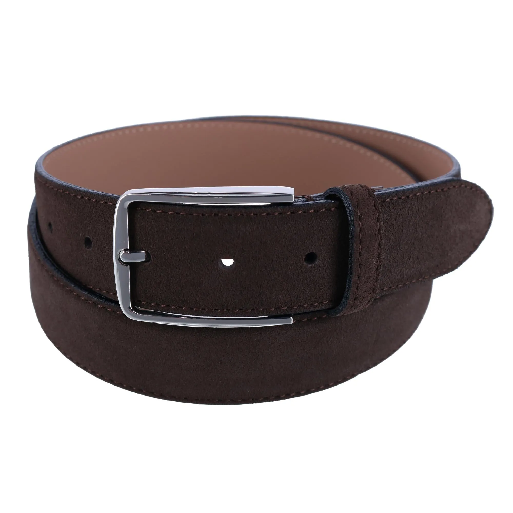 CTM® Men's Brushed Suede Italian Leather Belt