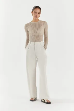 ESTELLA STONE LONG SLEEVE KNIT TOP
