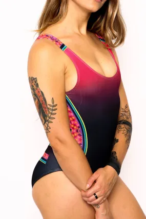Fire Bodysuit Low Cut