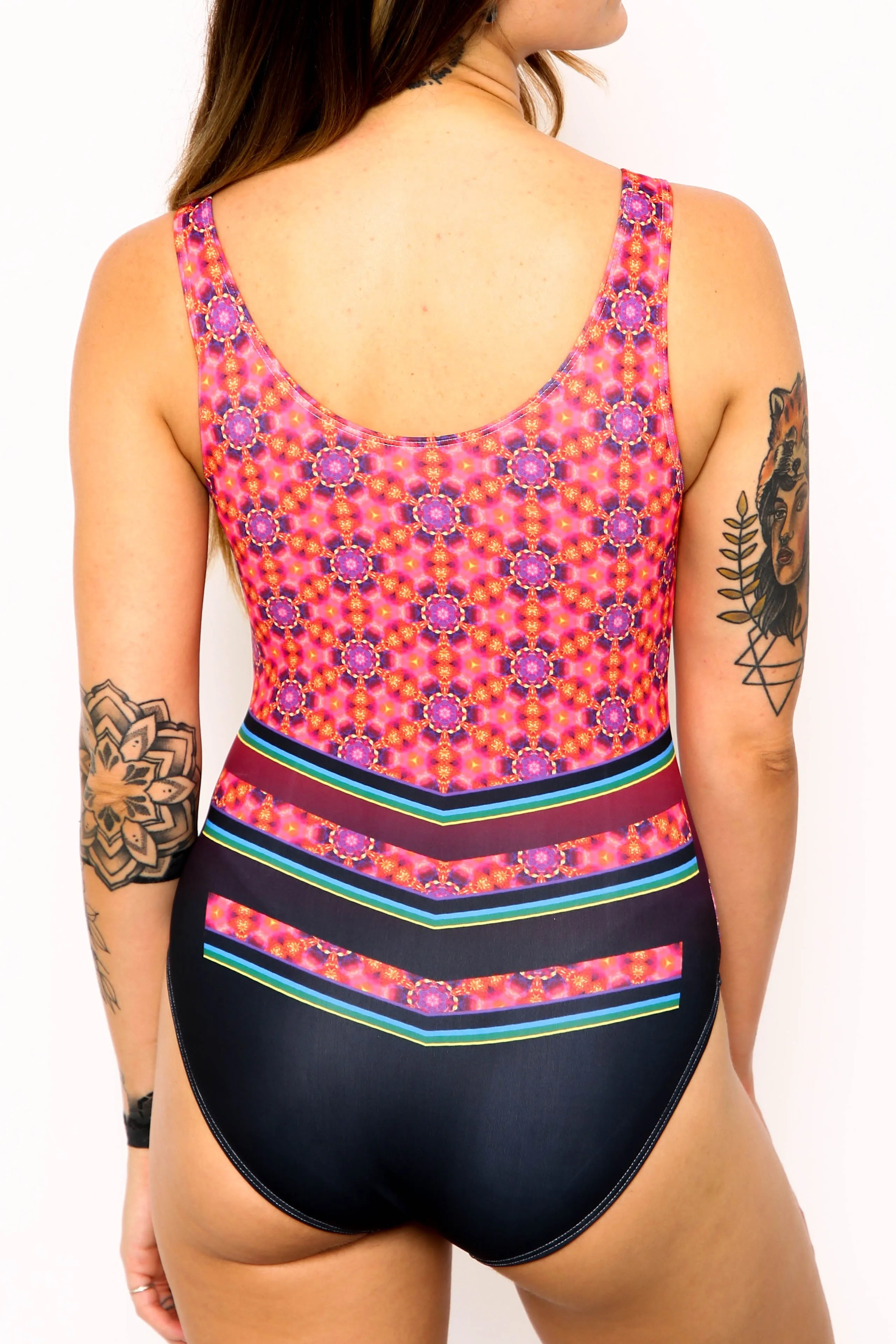 Fire Bodysuit Low Cut