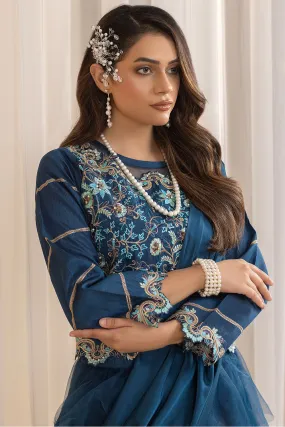 Formal Net Skirt Blouse -2639