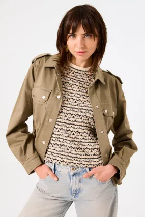 Garcia Olive Green Twill Jacket