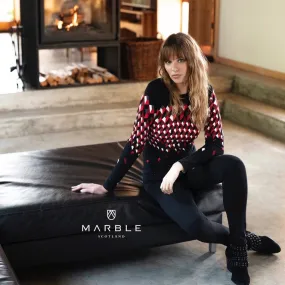 Geo Shapes Long Sleeve Print Top