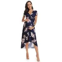 Hello Miz Floral Side Tie Maternity & Nursing Dress
