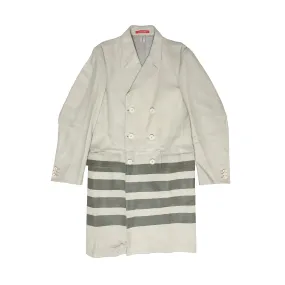 Helmut Lang FW97 Leather Resin Stripe Coat