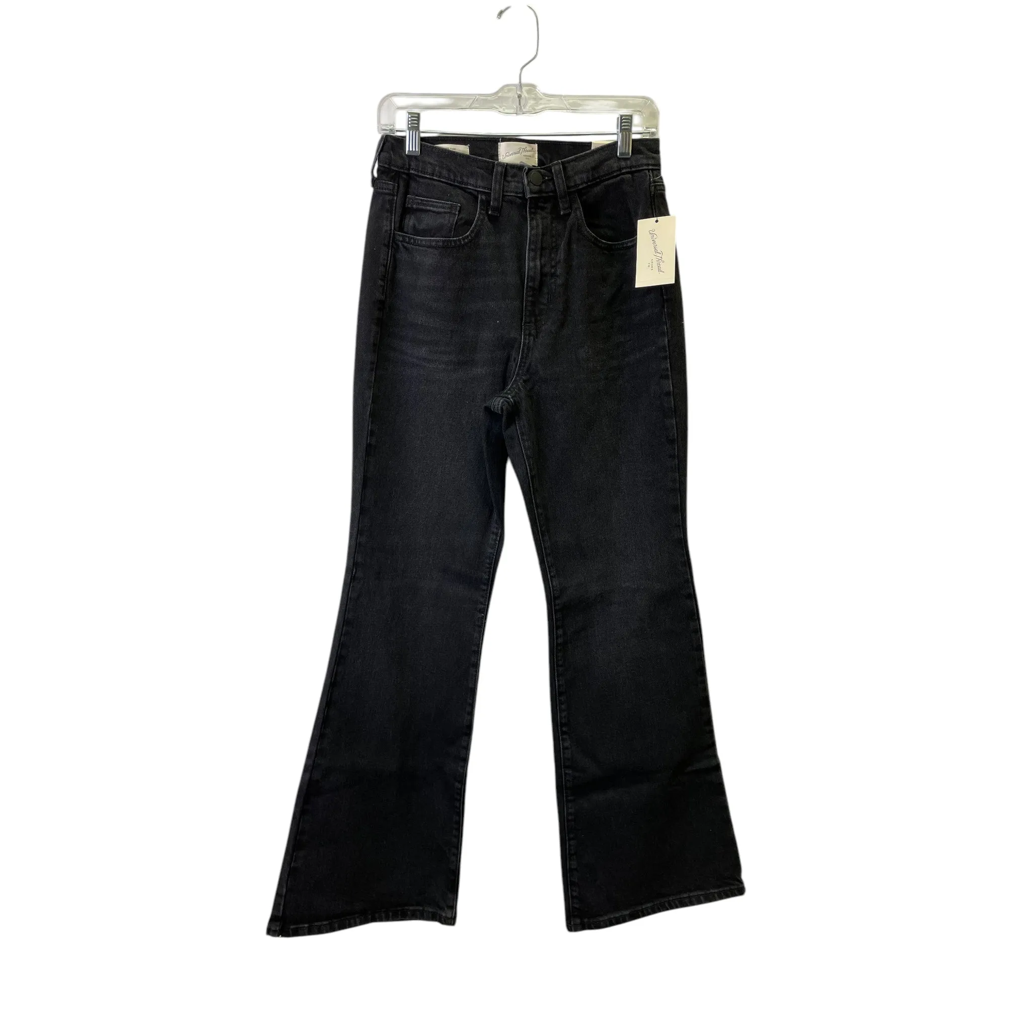Jeans Flared By Universal Thread In Black Denim, Size:6