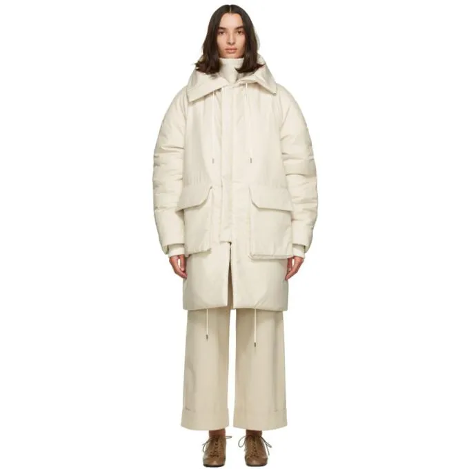 Julia Jentzsch Beige Recycled Down Yulia Coat