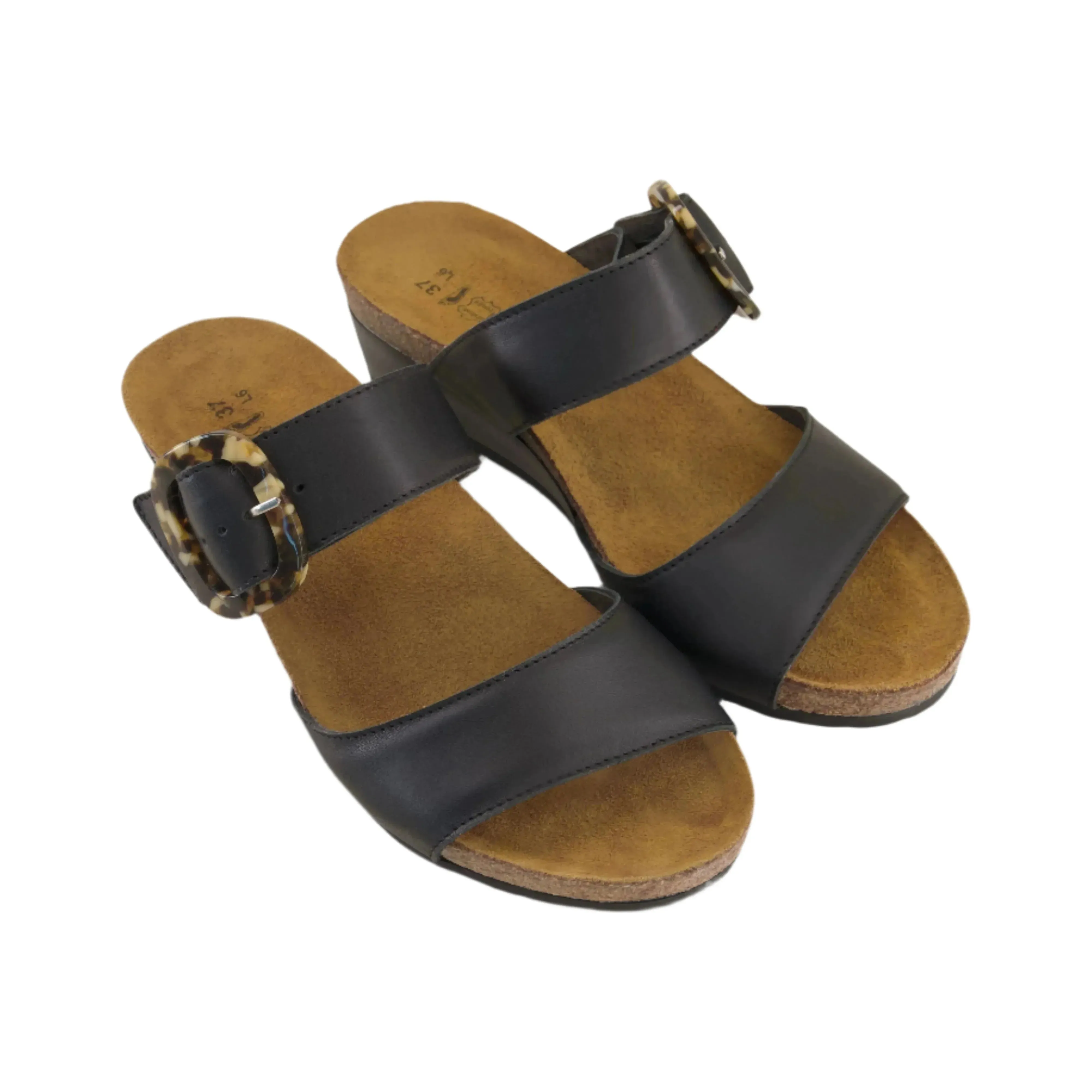 Kingdom Sandals - Jet Black
