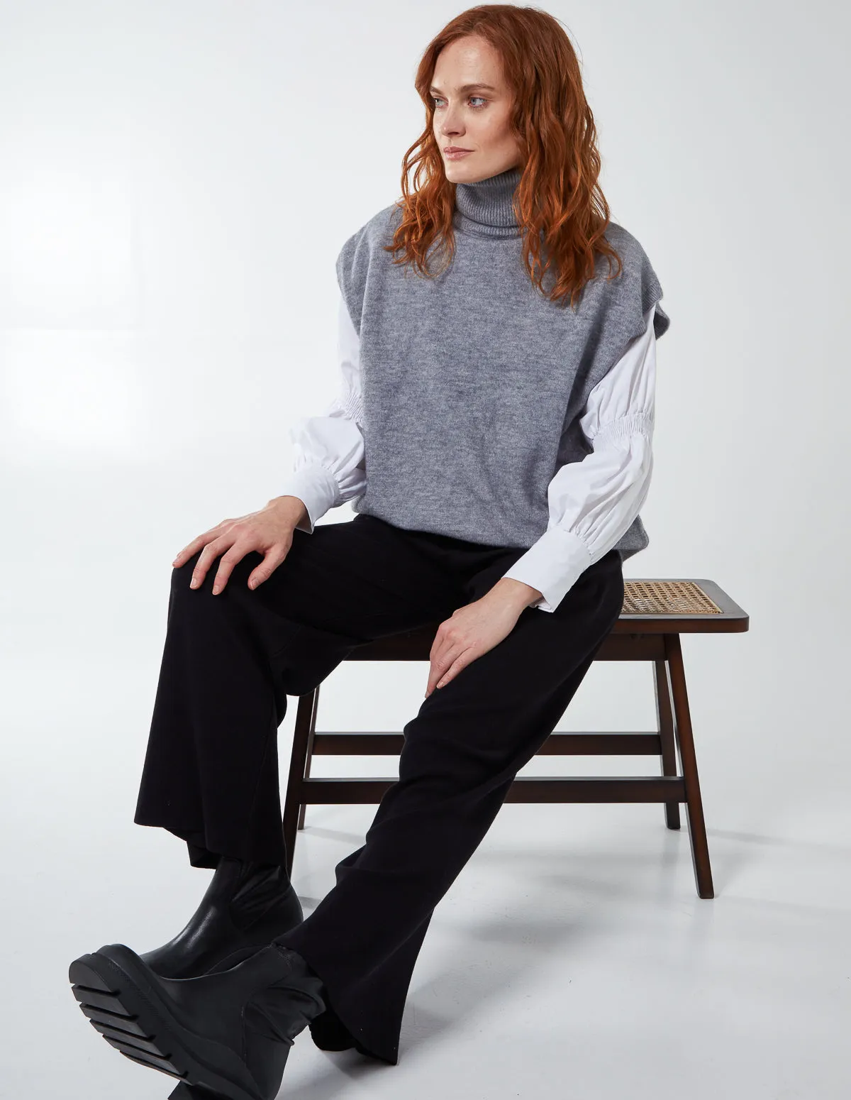 Knitted Drawstring Culottes