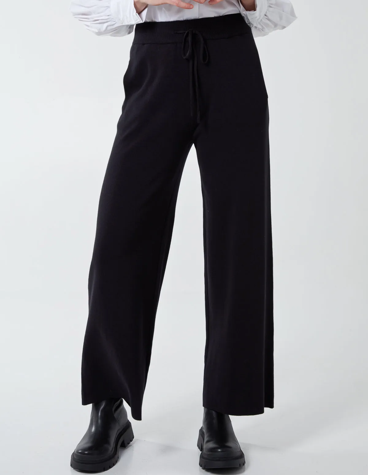 Knitted Drawstring Culottes