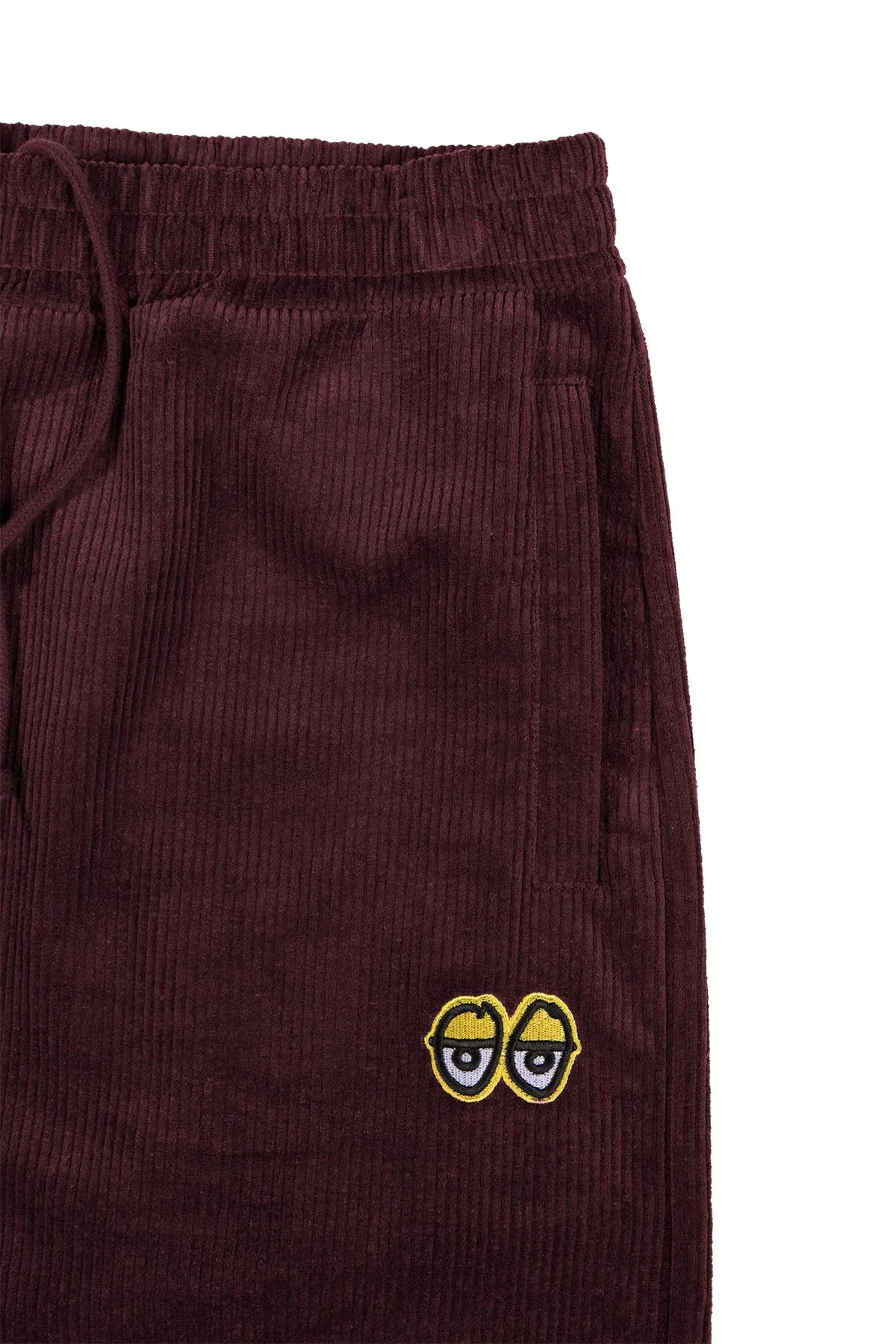 Krooked Eyes Corduroy Pants - Burgundy