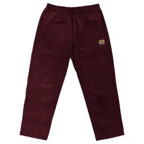 Krooked Eyes Corduroy Pants - Burgundy