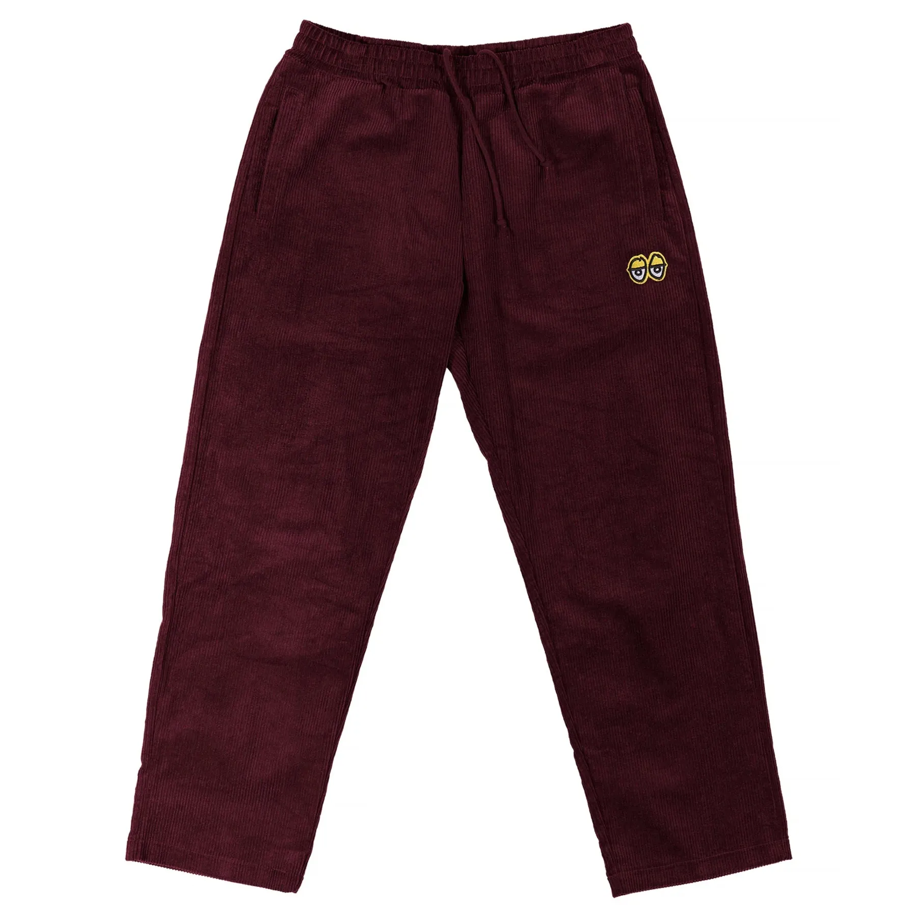 Krooked Eyes Corduroy Pants - Burgundy