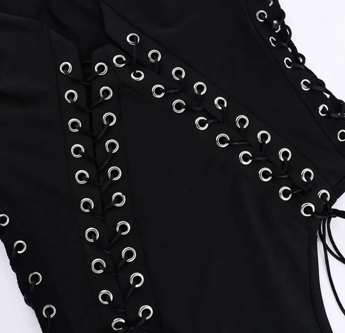 Laced up bodysuit