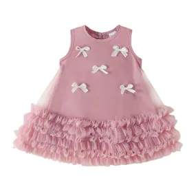 Layered Ruffle Tulle Toddler Dress