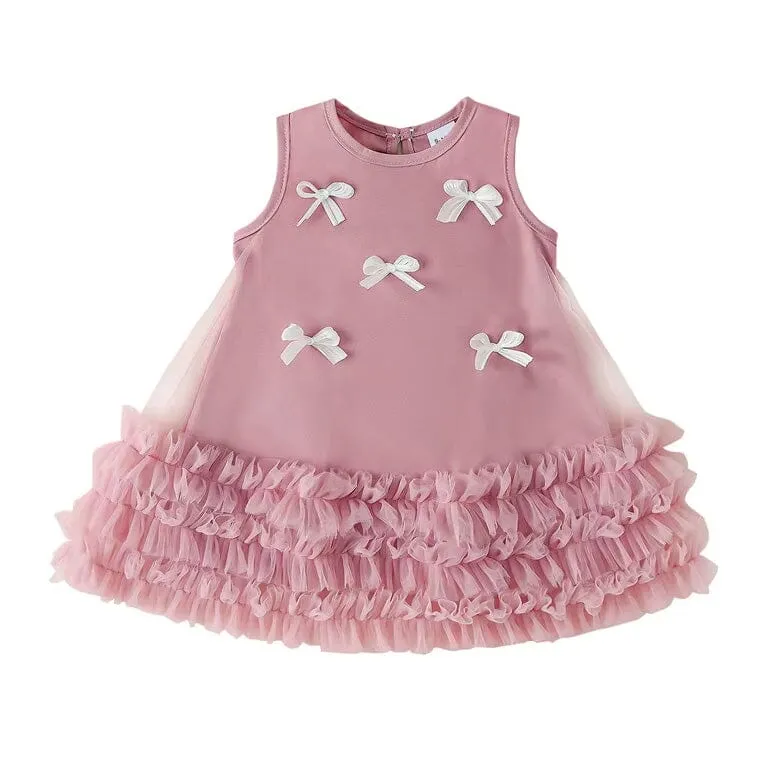Layered Ruffle Tulle Toddler Dress