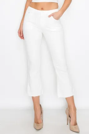 Layla White denim Crops