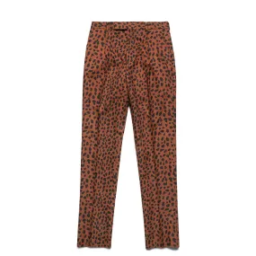 LEOPARD PLEATED TROUSERS