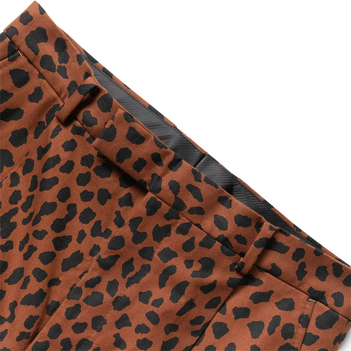 LEOPARD PLEATED TROUSERS
