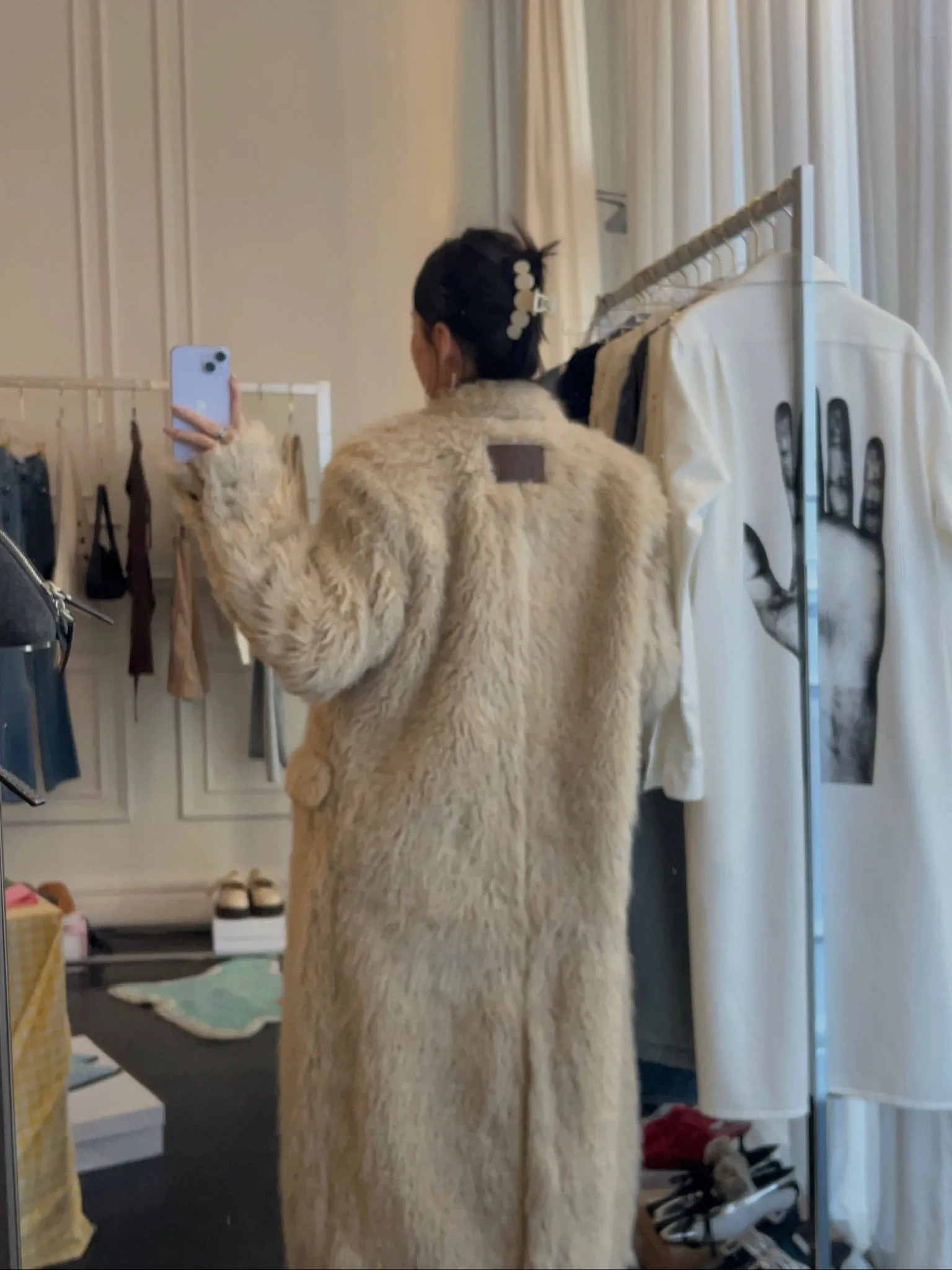 LESUGIATELIER Sigle Breated Fur Coat