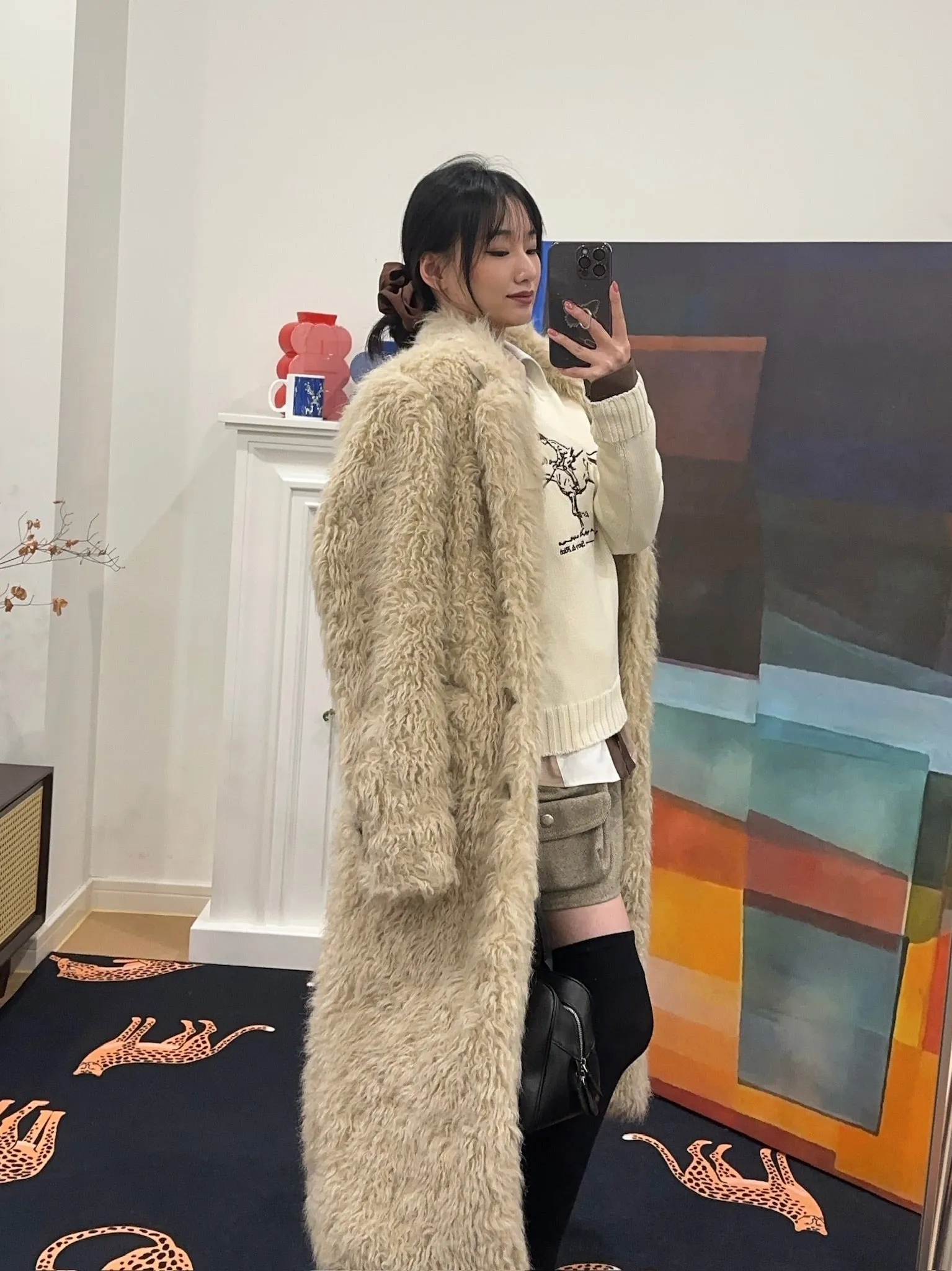LESUGIATELIER Sigle Breated Fur Coat