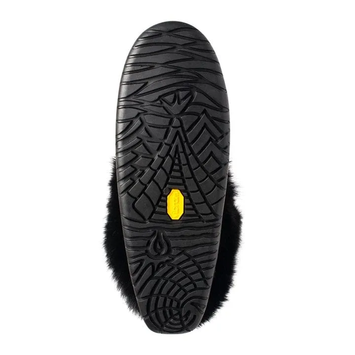 Manitobah Mukluks Suede Waterproof Half Mukluks- Black