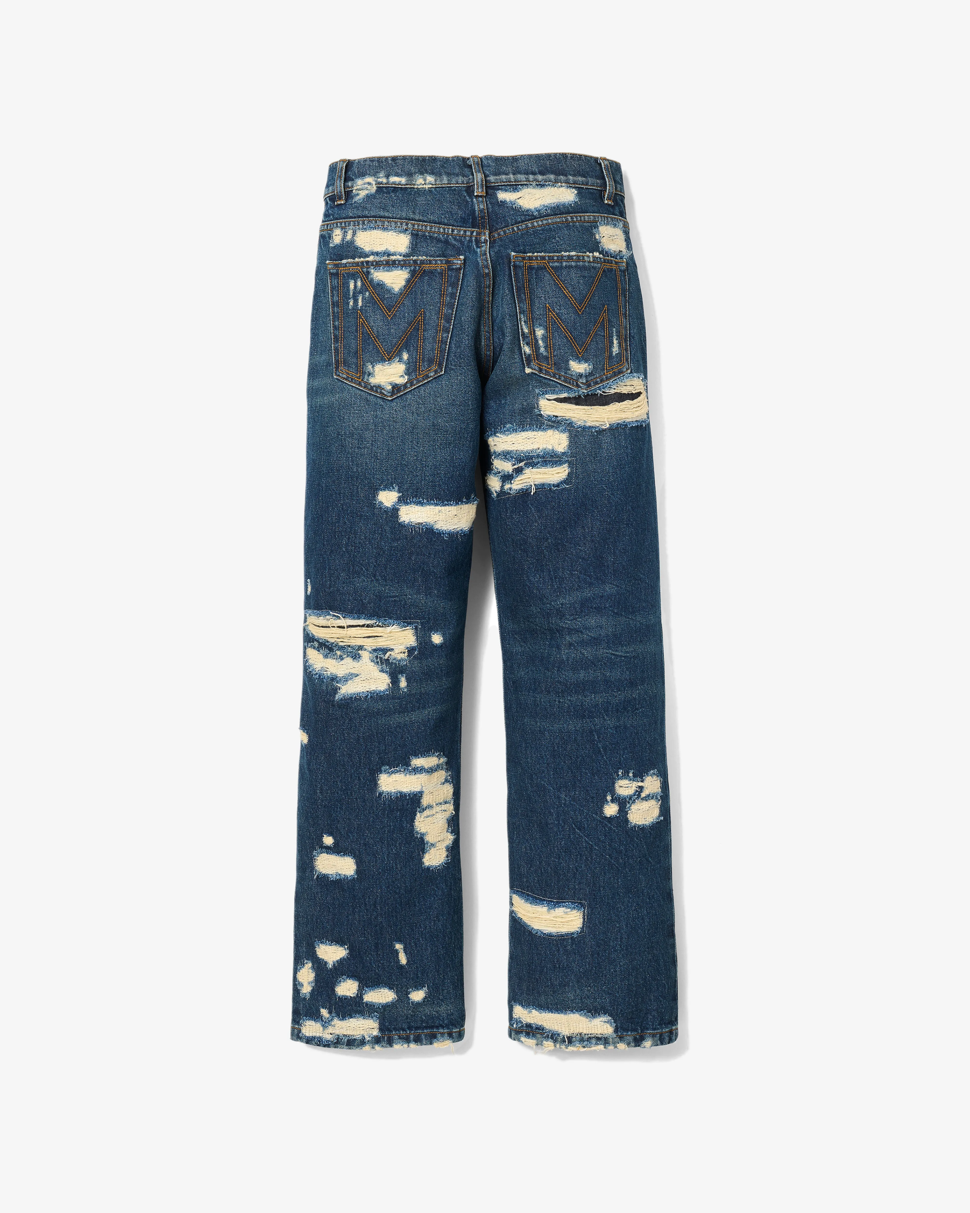 Marc Jacobs - Women's The Rip And Repair Straight Jean - (Punk Indigo)