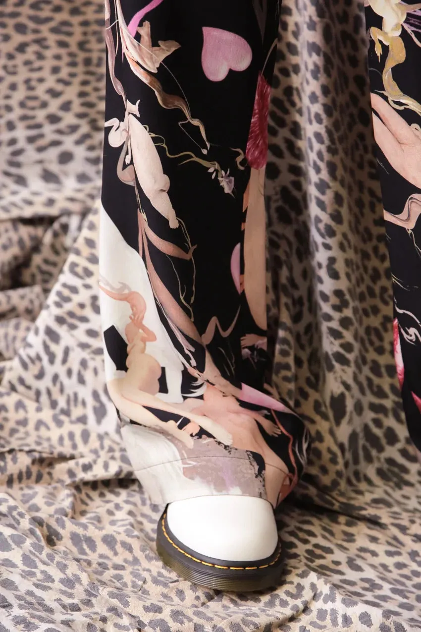Marco Rambaldi - Printed Crepe Trousers: Fellini